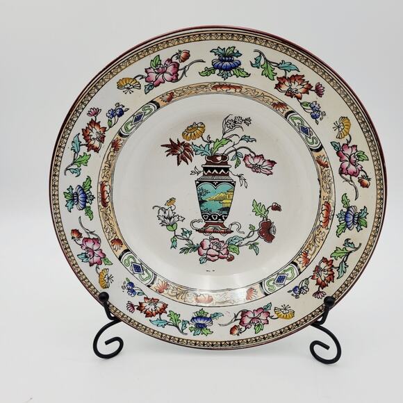 Set of 5 Brownfield & Sons Trademark Soup Plates Ironstone Antique Number 115 - Picture 12 of 16